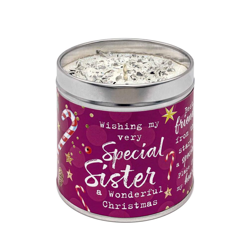 Best Kept Secrets Special Sister Festive Tin Candle £8.99